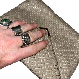 Delill Vintage 50's (?) khaki chain link style cross body convertible cl…